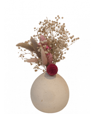 Porcelain jarrón craspedia